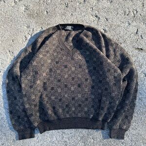 90’s vintage Men's Brown TSR USA Sweater